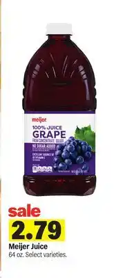 Meijer Meijer Juice offer