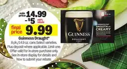 Meijer Guinness Draught offer