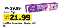 Meijer Swiffer PowerMop Starter Kit offer