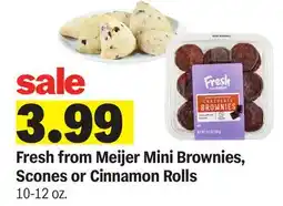 Meijer Fresh from Meijer Mini Brownies, Scones or Cinnamon Rolls offer