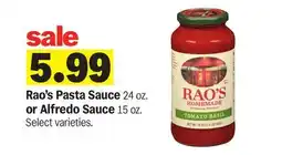 Meijer Rao's Pasta Sauce 24 oz. or Alfredo Sauce 15 oz offer