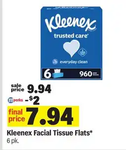 Meijer Kleenex Facial Tissue Flats offer