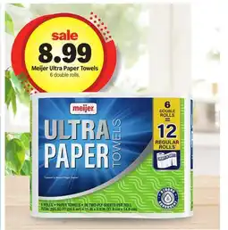 Meijer Meijer Ultra Paper Towels offer