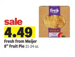 Meijer Fresh from Meijer 8 Fruit Pie offer