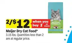 Meijer Meijer Dry Cat Food offer