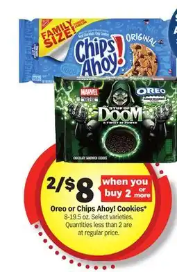 Meijer Oreo or Chips Ahoy! Cookies offer