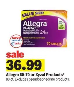 Meijer Allegra 60-70 or Xyzal Products offer