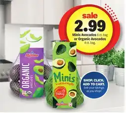 Meijer Minis Avocados 6 ct. bag or Organic Avocados 4 ct. bag offer