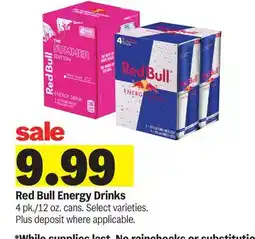 Meijer Red Bull Energy Drinks offer
