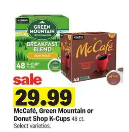 Meijer McCafé, Green Mountain or Donut Shop K-Cups offer