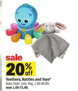 Meijer Teethers, Rattles and Toys offer