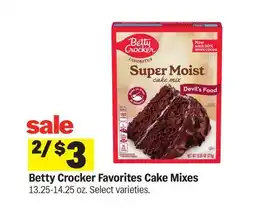 Meijer Betty Crocker Favorites Cake Mixes offer