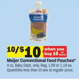 Meijer Meijer Conventional Food Pouches offer