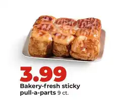 Hy-Vee Bakery-fresh sticky pull-a-parts offer