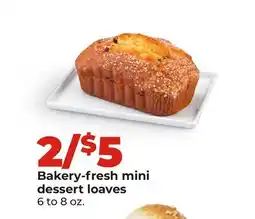 Hy-Vee Bakery-fresh mini dessert loaves offer
