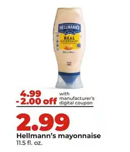 Hy-Vee Hellmann's mayonnaise offer