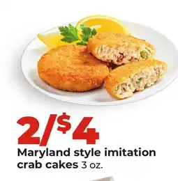 Hy-Vee Maryland style imitation crab cakes offer