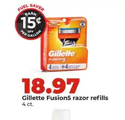 Hy-Vee Gillette Fusion5 razor refills offer