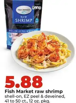 Hy-Vee Fish Market raw shrimp offer