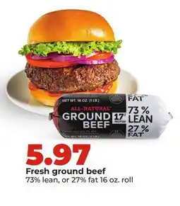 Hy-Vee Fresh ground beef offer