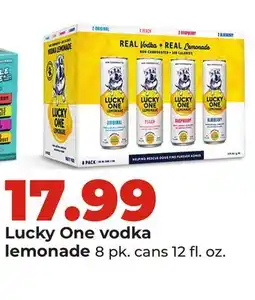 Hy-Vee Lucky One vodka lemonade offer