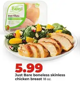 Hy-Vee Just Bare boneless skinless chicken breast offer