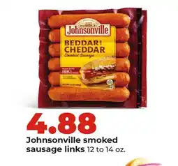 Hy-Vee Johnsonville smoked sausage links offer