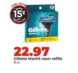Hy-Vee Gillette Mach3 razor refills offer