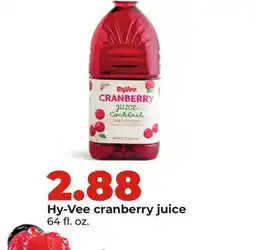 Hy-Vee Hy-Vee cranberry juice offer