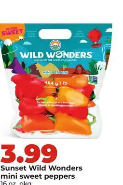 Hy-Vee Sunset Wild Wonders mini sweet peppers offer