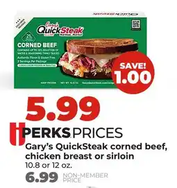 Hy-Vee Gary's QuickSteak corned beef, chicken breast or sirloin offer