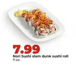 Hy-Vee Nori Sushi slam dunk sushi roll offer
