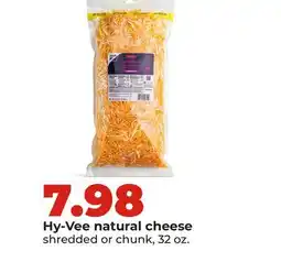 Hy-Vee Hy-Vee natural cheese offer
