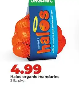 Hy-Vee Halos organic mandarins offer