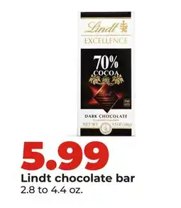 Hy-Vee Lindt chocolate bar offer