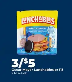 Hy-Vee Oscar Mayer Lunchables or P3 offer