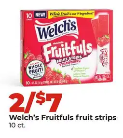 Hy-Vee Welch's Fruitfuls fruit strips offer