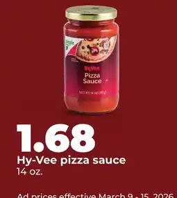 Hy-Vee Hy-Vee pizza sauce offer