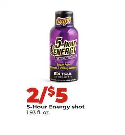 Hy-Vee 5-Hour Energy shot offer