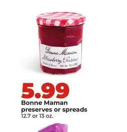 Hy-Vee Bonne Maman preserves or spreads offer
