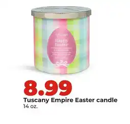 Hy-Vee Tuscany Empire Easter candle offer