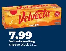 Hy-Vee Velveeta melting cheese block offer