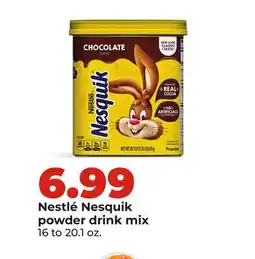 Hy-Vee Nestlé Nesquik powder drink mix offer