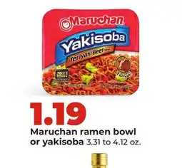 Hy-Vee Maruchan ramen bowl or yakisoba offer