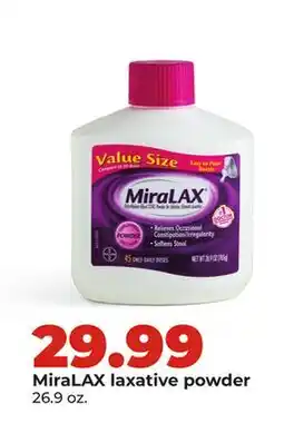Hy-Vee MiraLAX laxative powder offer
