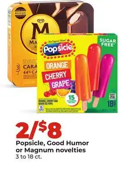 Hy-Vee Popsicle, Good Humor or Magnum novelties offer