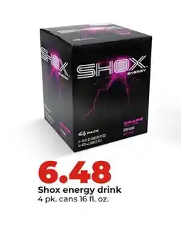 Hy-Vee Shox energy drink offer