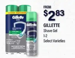 Commissary GILLETTE Shave Gel offer
