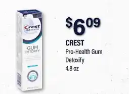 Commissary CREST Pro-Health Gum Detoxify offer