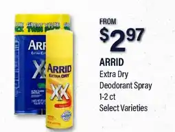 Commissary ARRID Extra Dry Deodorant Spray offer